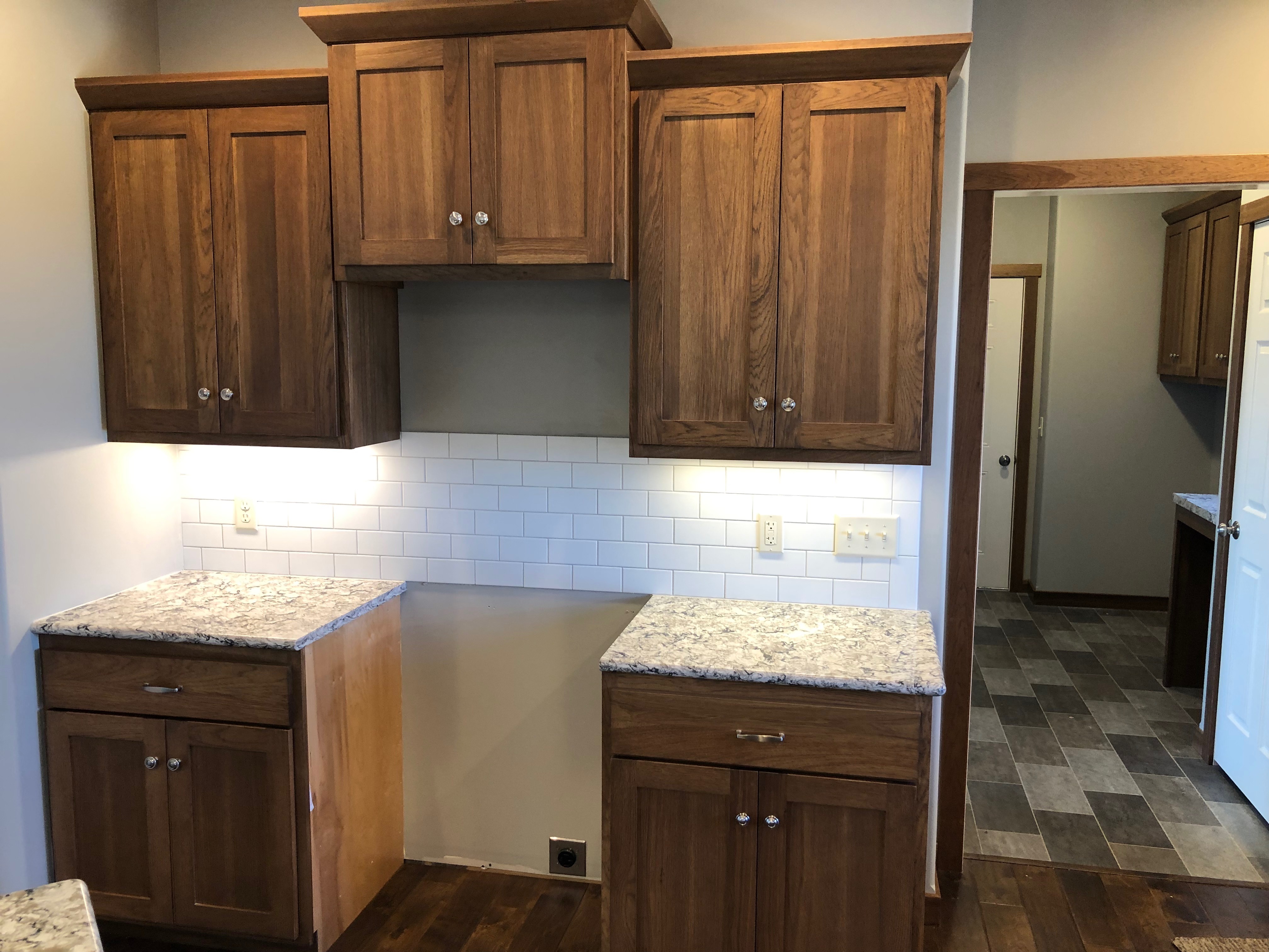 Hickory Shaker Kitchen Wheat Country Woodworks Llc